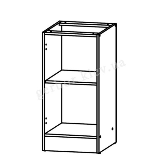 Фото лівої тумби JUNONA LINE D1D/40/82L BBL BRW сонома – схема наповнення