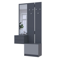 СОЛА Передпокій 2+3 Вішак та Дзеркало з тумбою ДОРОС (DOROS)