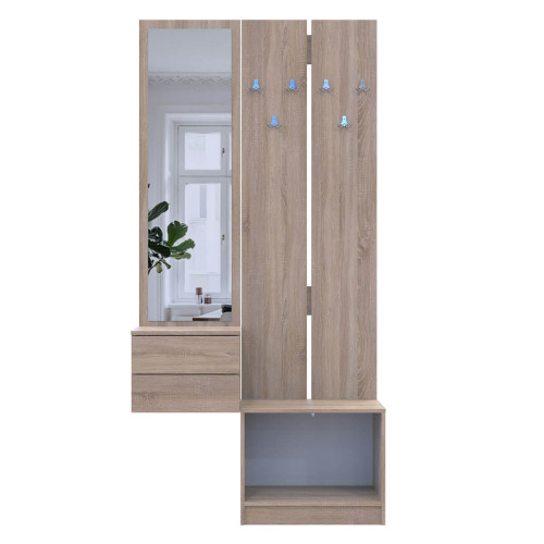СОЛА Передпокій 2+3 Вішак та Дзеркало з тумбою ДОРОС (DOROS)