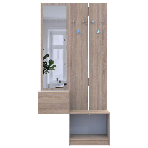 СОЛА Передпокій 2+3 Вішак та Дзеркало з тумбою ДОРОС (DOROS)