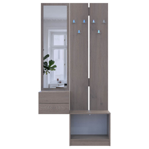 СОЛА Передпокій 2+3 Вішак та Дзеркало з тумбою ДОРОС (DOROS)