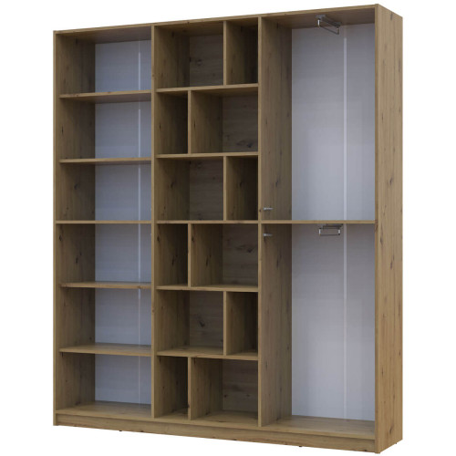 Фото шафи ДСП МОРГАН ДОРОС (DOROS) дуб артизан / кашемір – наповнення