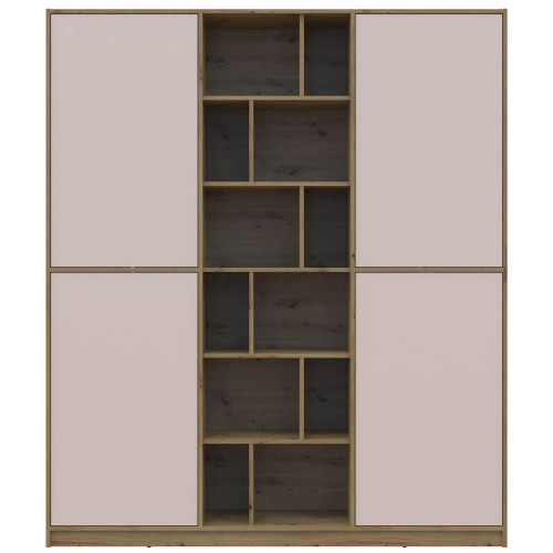 Фото шафи ДСП МОРГАН ДОРОС (DOROS) дуб артизан / кашемір – вигляд спереду