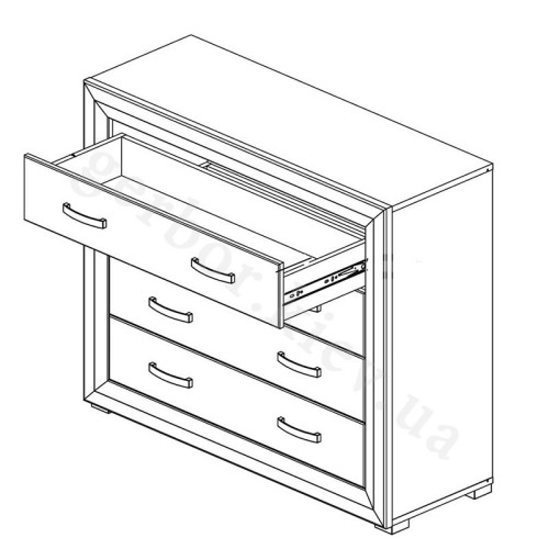 Фото комоду МАРКУС KOM4S/11 БРВ (ВМК) – схема наповнення
