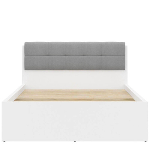 Фото серой накладки NAK/TAP/140 BRW на изголовье кровати