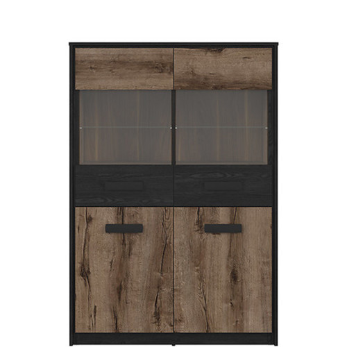 Фото низкой витрины KASSEL REG2D2W BRW – вид спереди