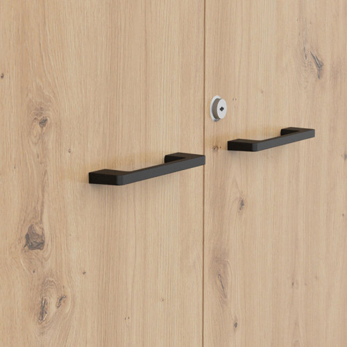 Фото шкафа с замком SPACE OFFICE REG4D/200/F12/G/Z BRW – ручки