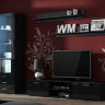 Фото комплекта мебели для гостиной SOHO 1 CAMA MEBLE черный / черный глянец