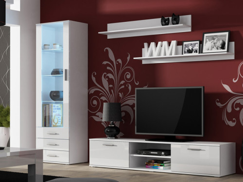 Фото комплекта мебели для гостиной SOHO 1 CAMA MEBLE белый / белый глянец