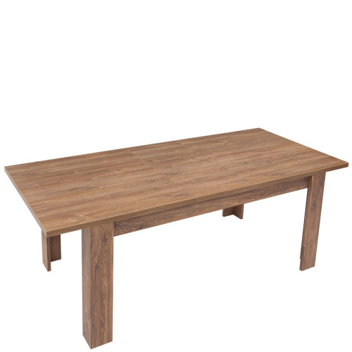 Фото обеденного стола GENT STO/7/16 BRW дуб стирлинг в разложенном виде