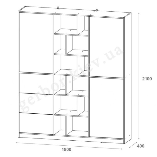 МОРГАН Шафа з шухлядами ДОРОС (DOROS) білий