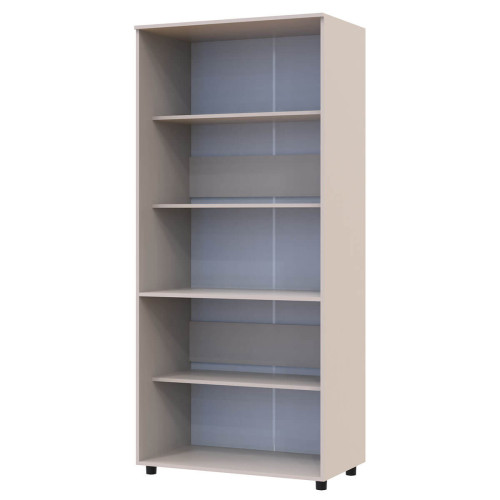 Фото шафи ТОРН 2 ДСП полиці ДОРОС (DOROS) кашемір – вигляд збоку наповнення