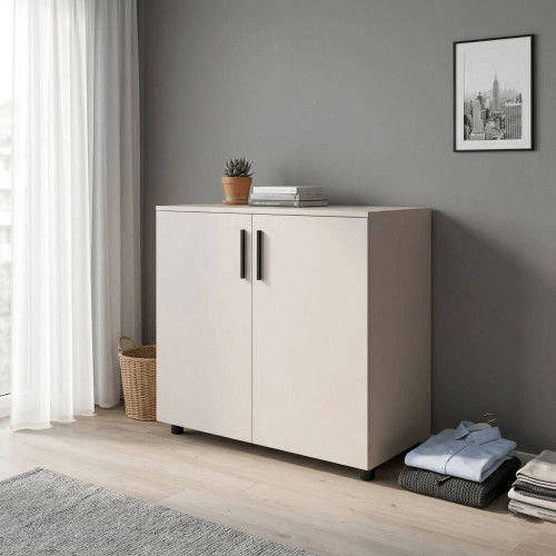 Фото тумби ТОРН 2 ДСП ДОРОС (DOROS) кашемір в інтер'єрі