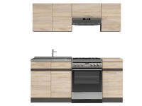 JUNONA LINE 180 ZBL Кухня BRW сонома JUNONA LINE 180 ZBL Кухня BRW сонома
