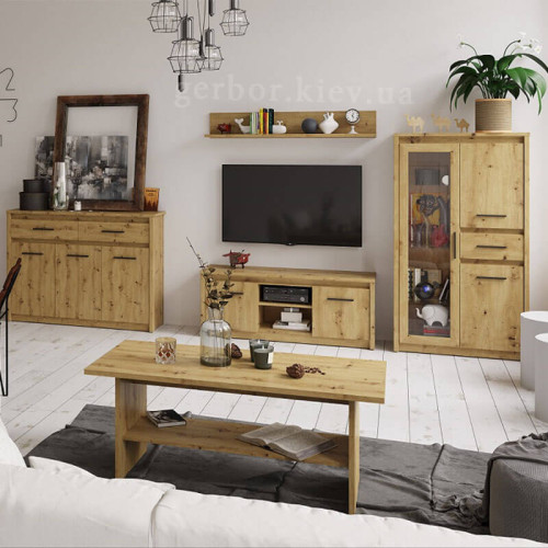 Фото комода AYSON KOM 3D2S VMV в интерьере гостиной