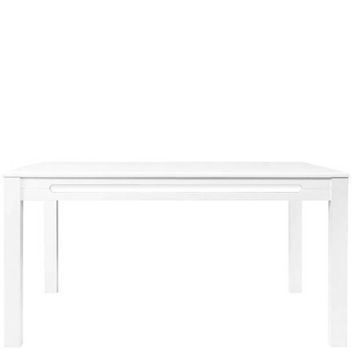 Фото обіднього столу AZTECA TRIO STO BRW з планкою білий глянець – вигляд спереду