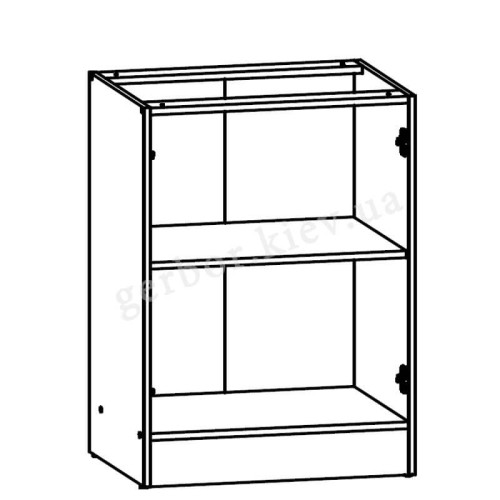 Фото тумби JUNONA LINE D2D/60/82 BBL BRW сонома – схема наповнення