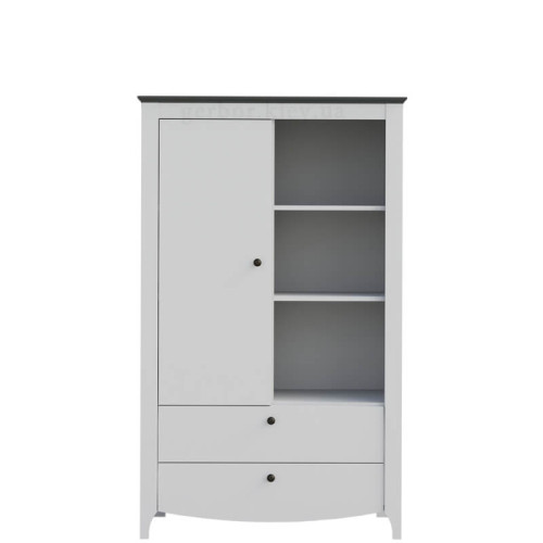 Фото тумби КАРІНА KOM1D2S Гербор попелястий / антрацит