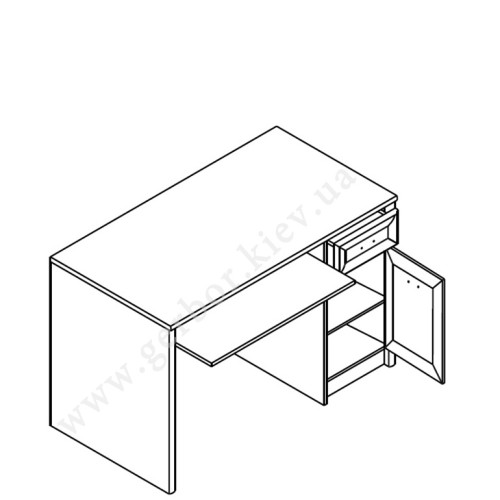 Фото наповнення письмового столу BIU1D1S САЛЕРНО Гербор