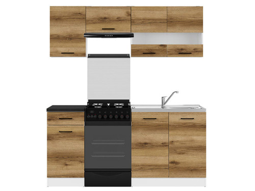 Фото навесного шкафа JUNONA LINE G1D/40/57LP BRW делано светлый в кухонном гарнитуре