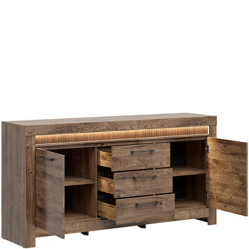 На фото комод TORIN KOM2D3S BRW – наполнение