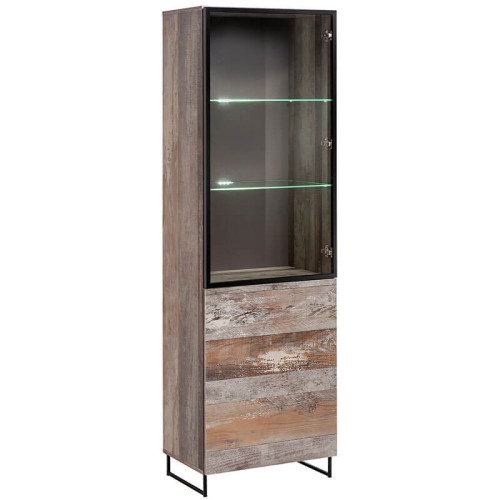 Фото высокой витрины PLANK WSW ASM MEBLE