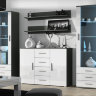 Фото комплекта мебели для гостиной SOHO 3 CAMA MEBLE серый / белый глянец