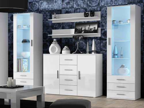 Фото комплекта мебели для гостиной SOHO 3 CAMA MEBLE белый / белый глянец