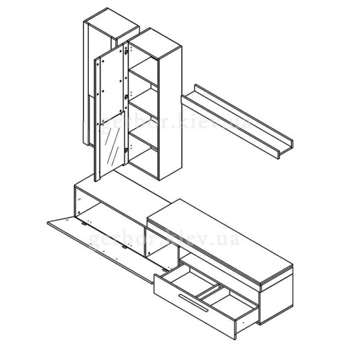 Фото вітальні ЛІЧІ Гербор – схема наповнення