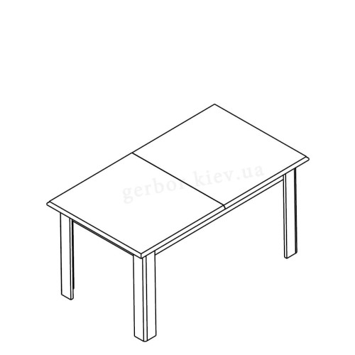 Фото обіднього столу СОНАТА НЬЮ STO160 Гербор – схема