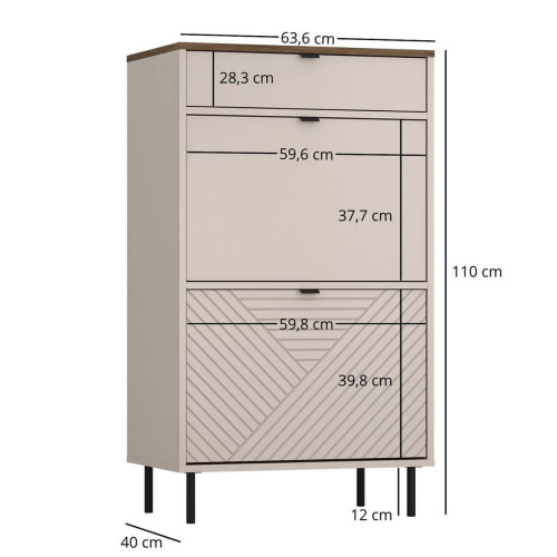 Фото тумби 2D1S EVO MEBELBOS – розміри