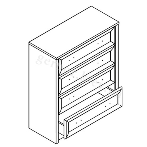 На фото схема  комоду KOM4S Гербор