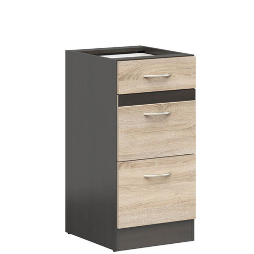 Фото тумби JUNONA LINE D3S/40/82 BBL BRW сонома – вигляд збоку