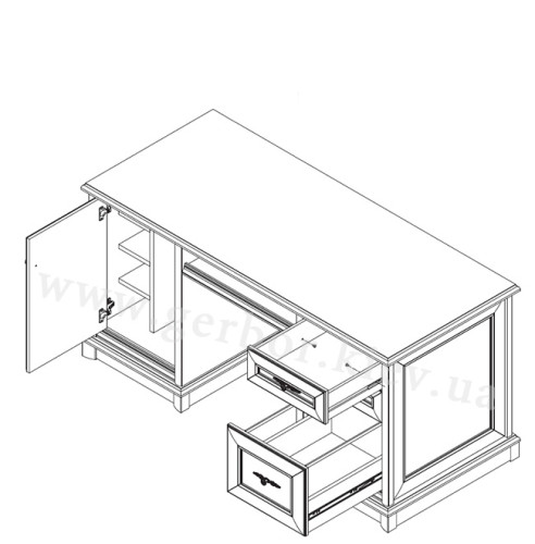 Фото наполнения письменного стола 158K Гербор