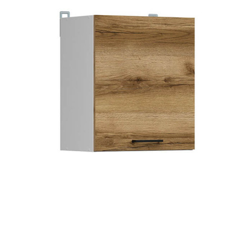 Фото навесного шкафа JUNONA LINE G1D/50/57LP BRW делано светлый – вид сбоку