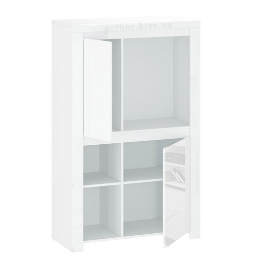 Фото низкого стеллажа LINGO 2D MEBELBOS – наполнение