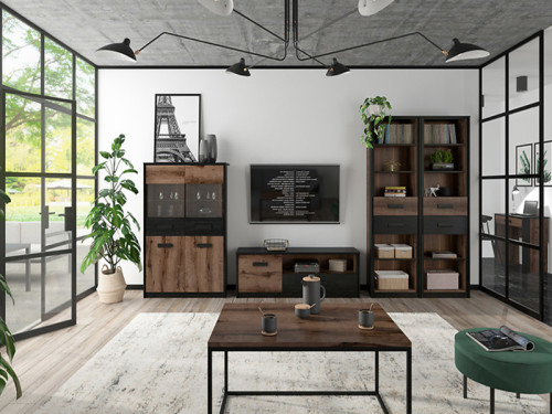 Фото туалетного столика KASSEL TOL1S BRW в интерьере гостиной