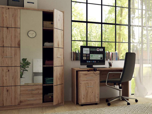 Фото письмового столу ШАНТАЛЬ BIU150 Гербор в інтер'єрі домашнього кабінету