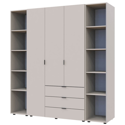 Фото шафи 3 ДСП з 2 етажерками ГЕЛАР ДОРОС (DOROS) кашемір