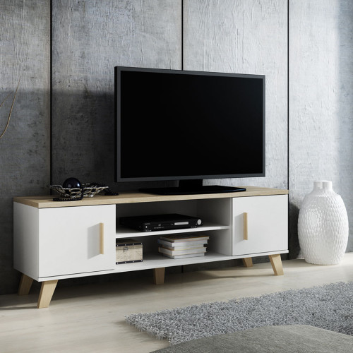 Фото тумбы ТВ 160 2D2K LOTTA CAMA MEBLE в интерьере гостиной