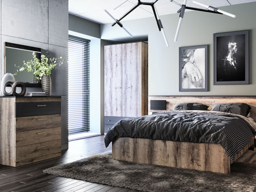 Фото комода JAGGER 4S MEBELBOS в интерьере спальни