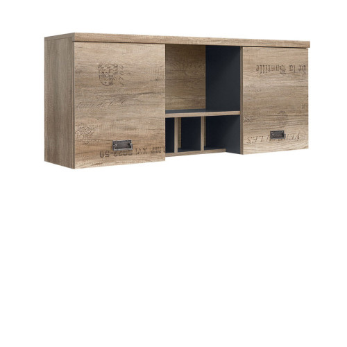 Фото навесного шкафа MALCOLM SFW2D BRW - вид сбоку