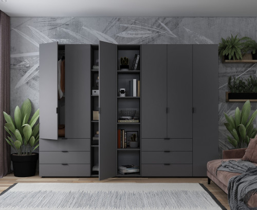 ГЕЛАР Шафа 3+3 ДСП з етажеркою ДОРОС (DOROS)