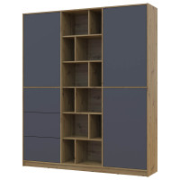 МОРГАН Шафа з шухлядами ДОРОС (DOROS) дуб артизан / графіт 