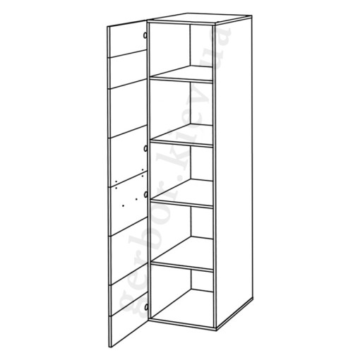 На фото схема наполнения шкафа 1D SOLO VMV Holding