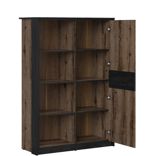 Фото стеллажа KASSEL REG1D BRW – наполнение