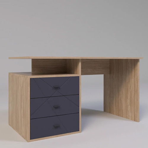 Фото письменного стола Х-СКАУТ Х-06Л Санти дуб каменный / графит