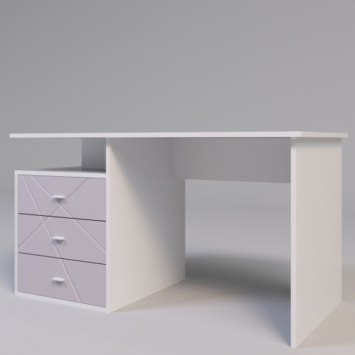 Фото письменного стола Х-СКАУТ Х-06Л Санти белый / розовый