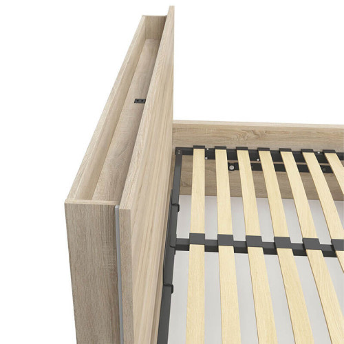 Фото кровати с полкой TETRIX LOZ/160/B-POL BRW дуб сонома