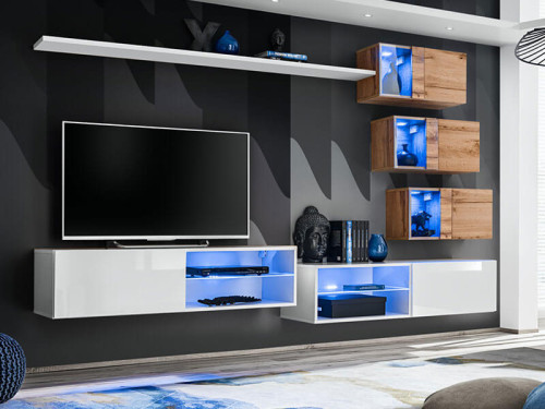 Фото гостиной SWITCH XXIV WWT ASM MEBLE белый / дуб вотан